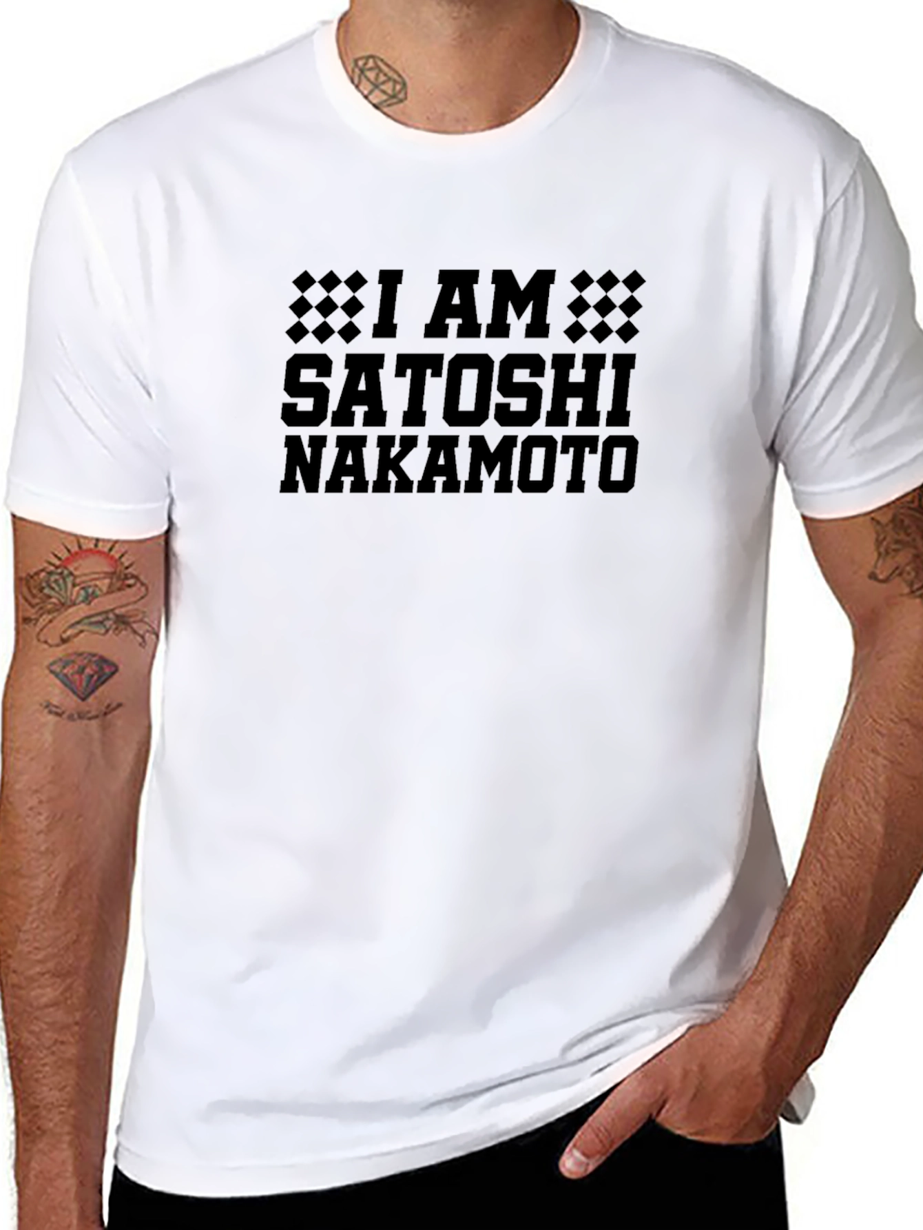I Am Satoshi Nakamoto Black T-Shirt