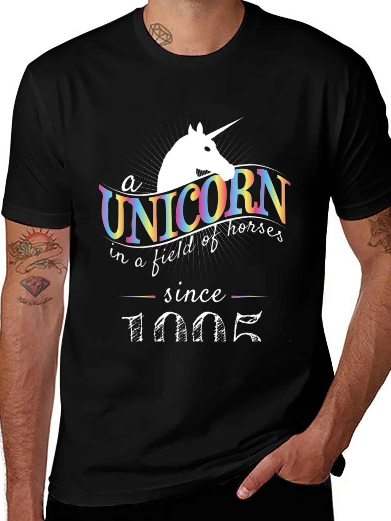 Unicorn Since 1005 T-Shirt | Novelty Graphic Tee