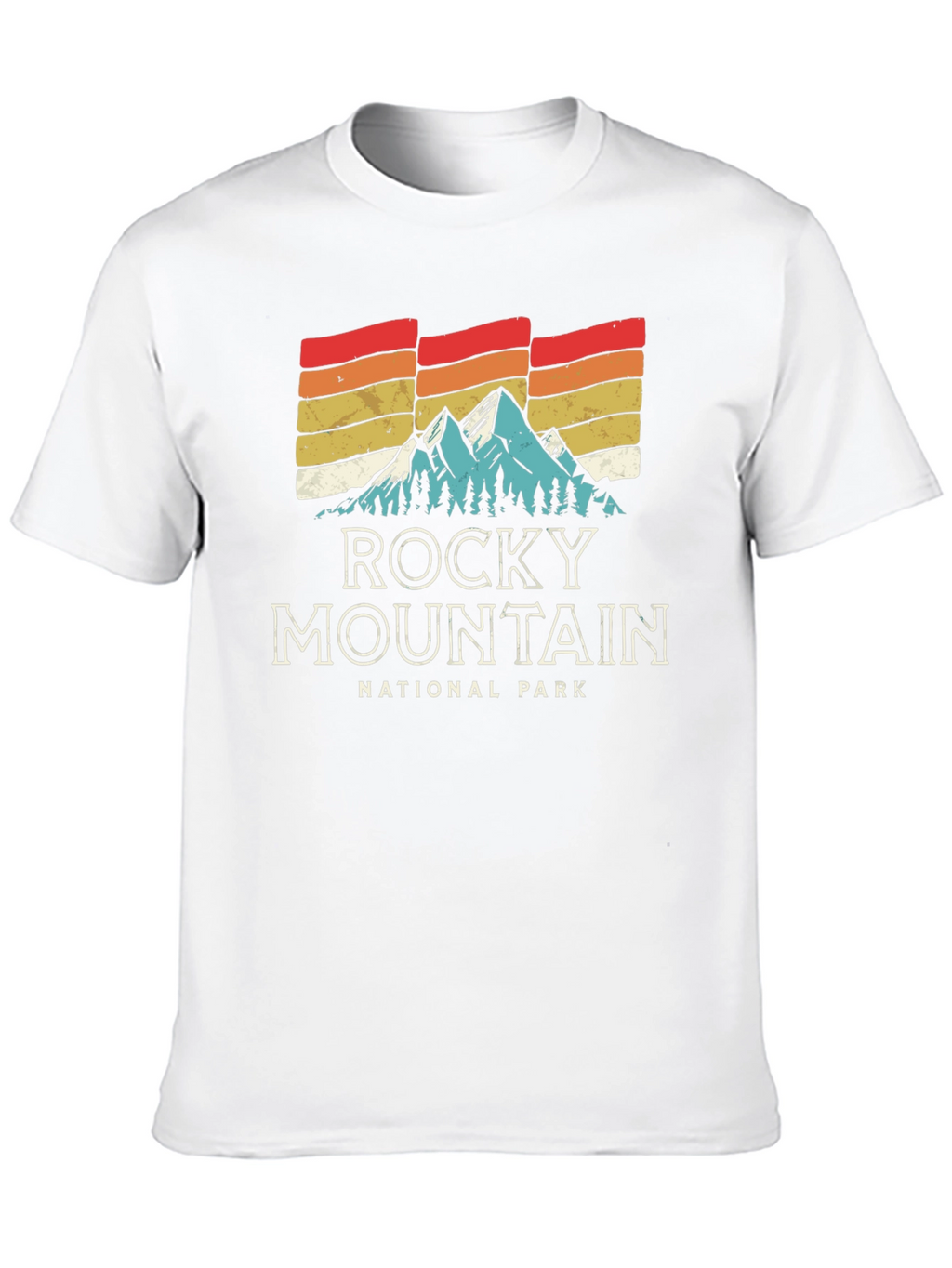 Retro Rocky Mountain National Park Graphic T-Shirt
