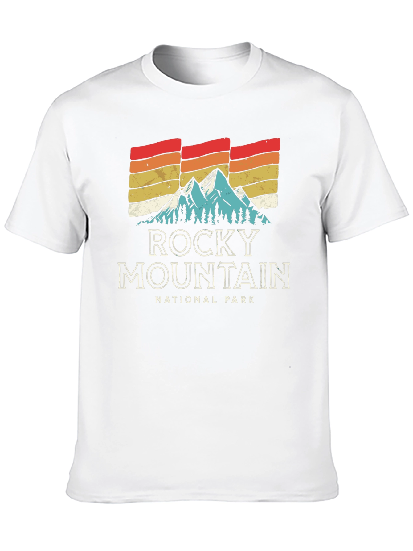 Retro Rocky Mountain National Park Graphic T-Shirt