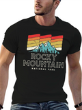 Retro Rocky Mountain National Park Graphic T-Shirt