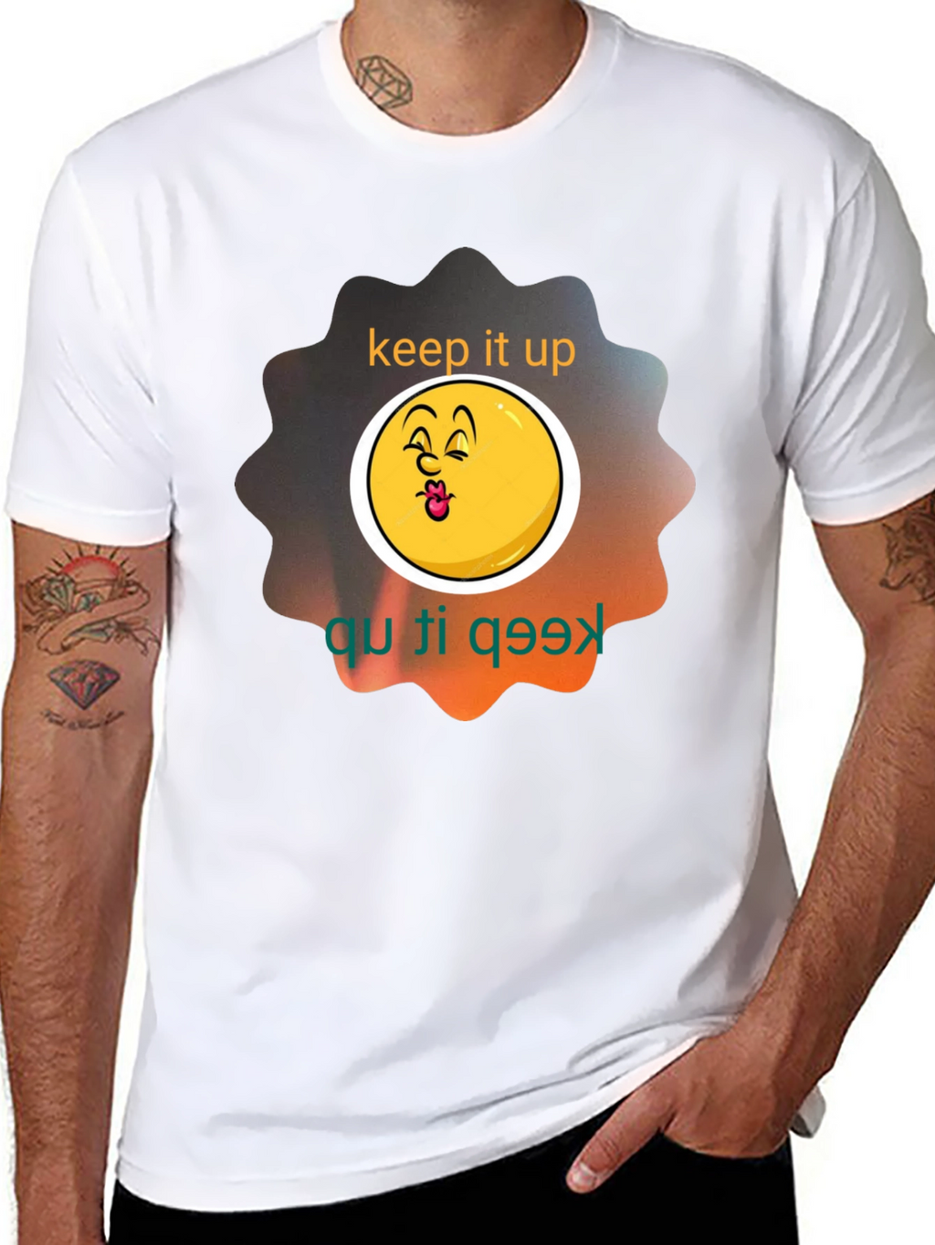 Keep It Up Graphic Tee - Black Unisex Shirt