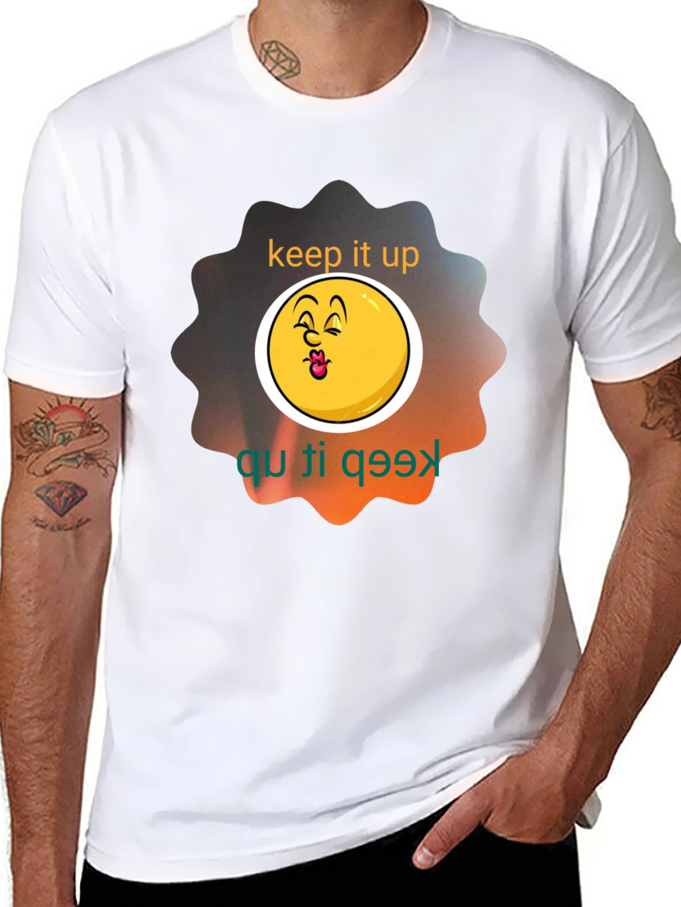 Keep It Up Graphic Tee - Black Unisex Shirt