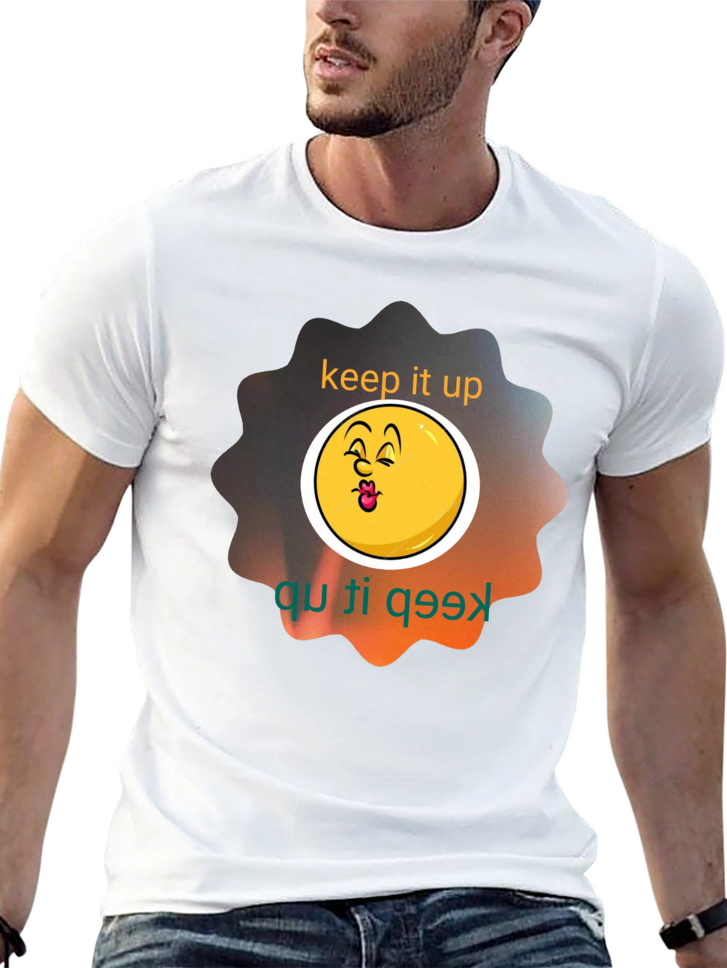 Keep It Up Graphic Tee - Black Unisex Shirt