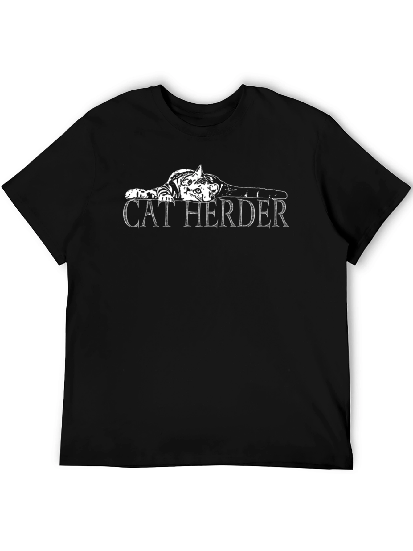 Cat Herder Graphic T-Shirt - Sarcastic Humor Tee