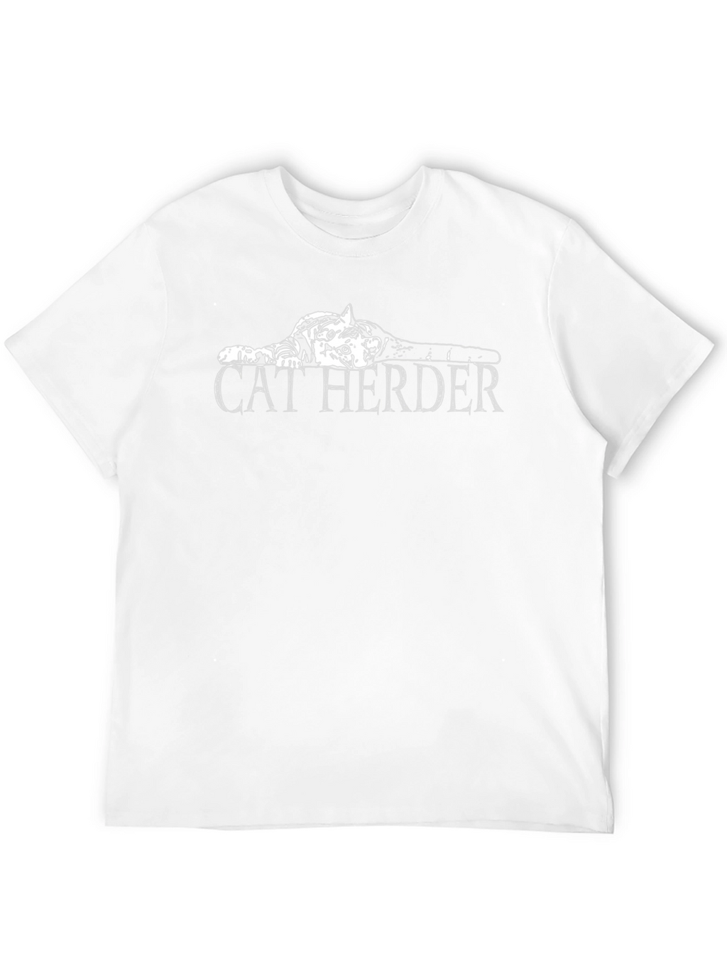 Cat Herder Graphic T-Shirt - Sarcastic Humor Tee