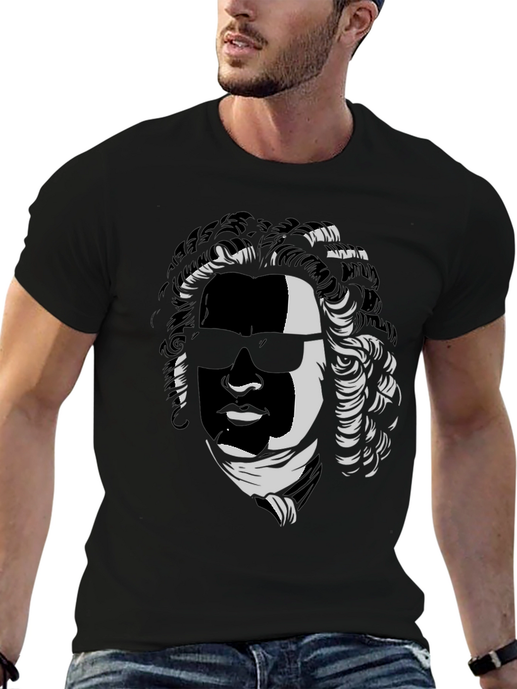 Cool Beethoven Graphic T-Shirt