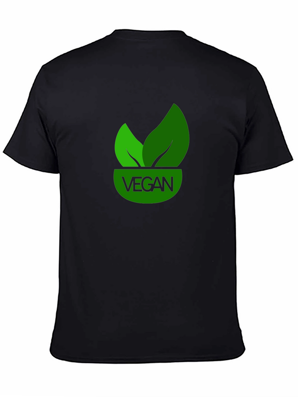 Vegan T-Shirt - Green Leaf Design