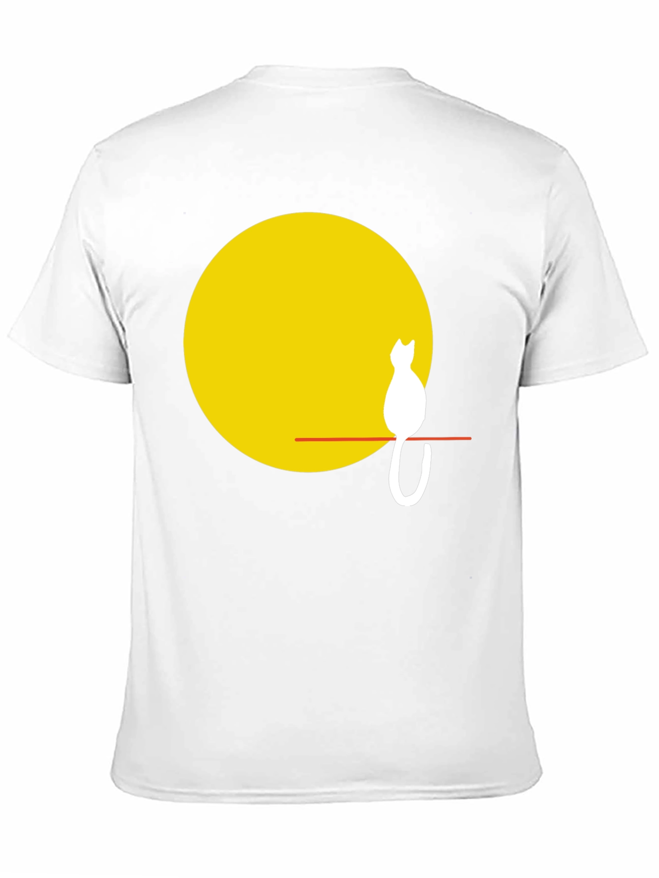 Cat Silhouette on Moon T-Shirt