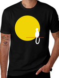 Cat Silhouette on Moon T-Shirt