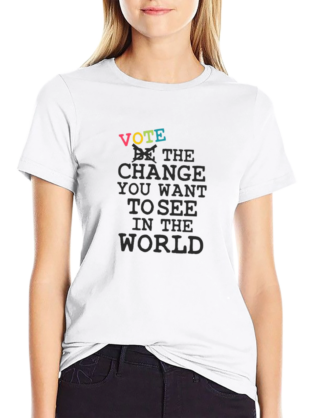 Vote for Change Graphic Print T-Shirt