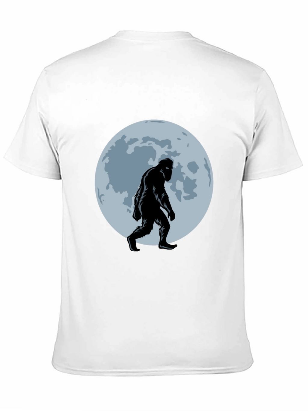 Bigfoot Moon T-Shirt - Black Sasquatch Tee
