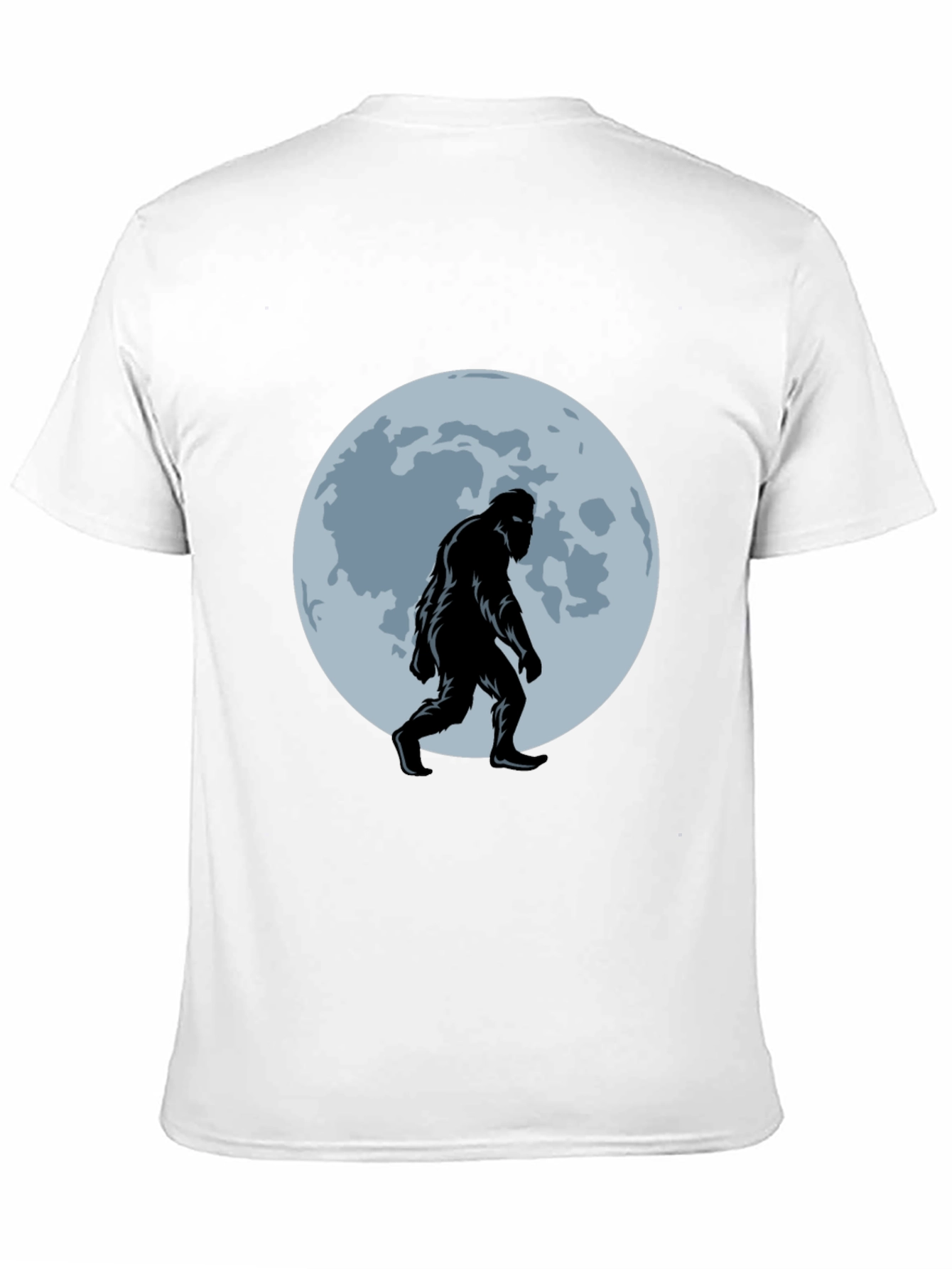 Bigfoot Moon T-Shirt - Black Sasquatch Tee