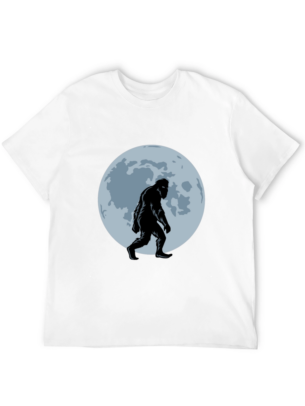 Bigfoot Moon T-Shirt - Black Sasquatch Tee