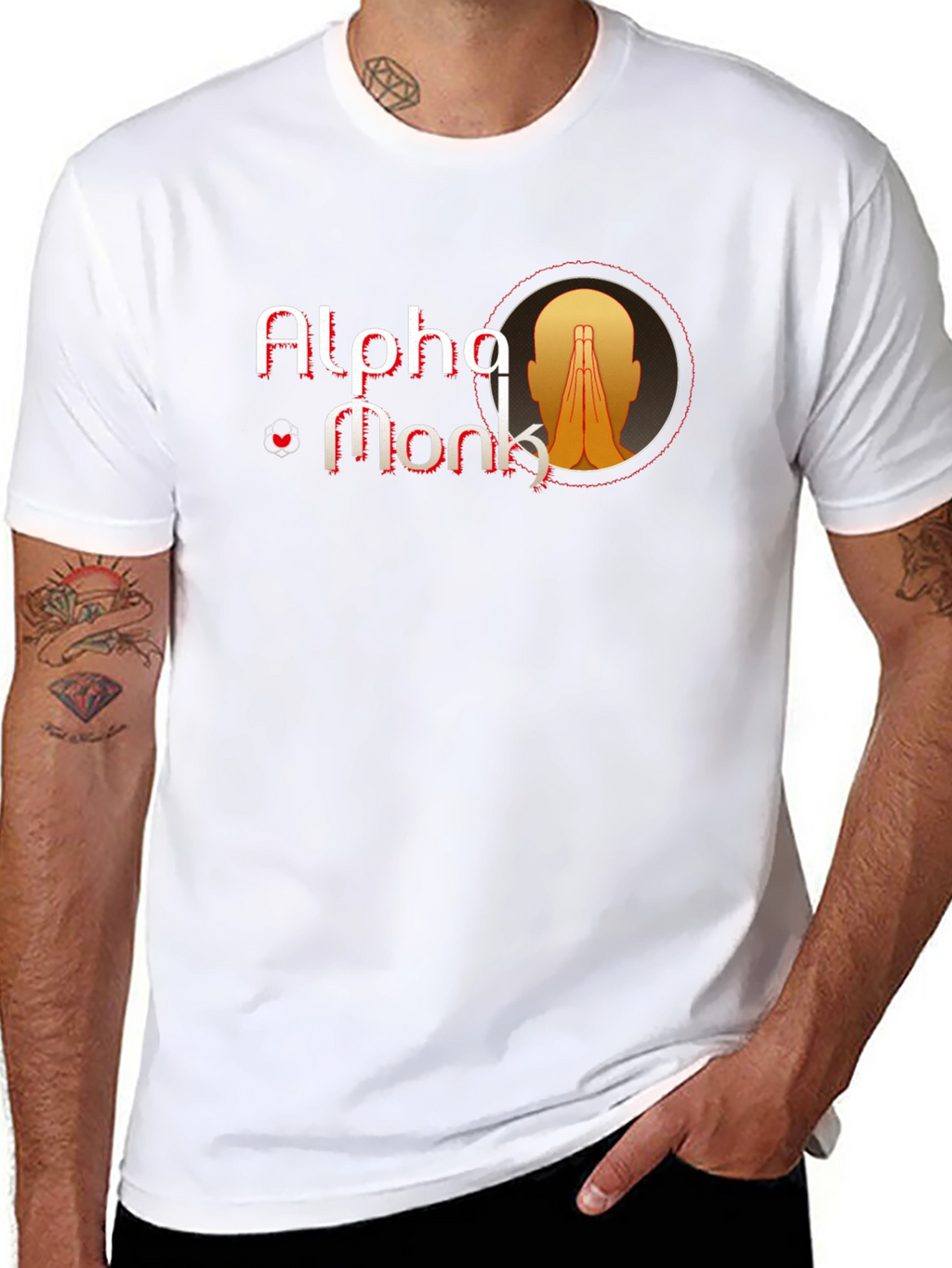 Alpha Monk Graphic Tee - Black