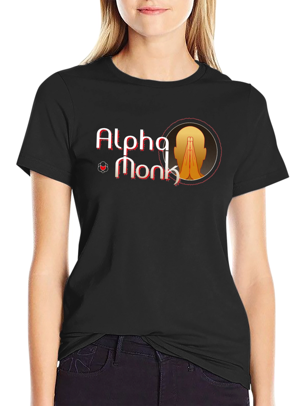Alpha Monk Graphic Tee - Black
