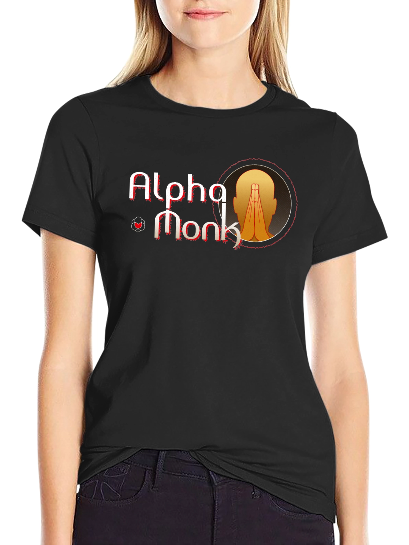 Alpha Monk Graphic Tee - Black