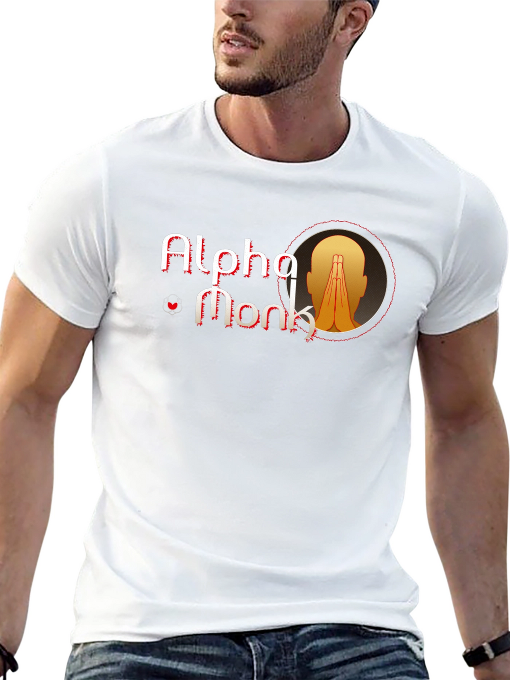 Alpha Monk Graphic Tee - Black