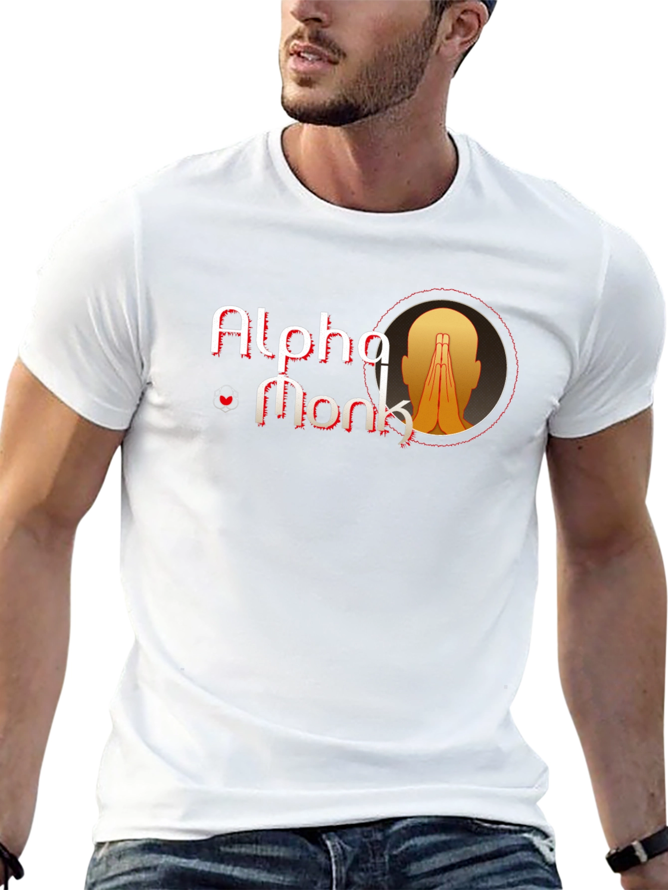Alpha Monk Graphic Tee - Black