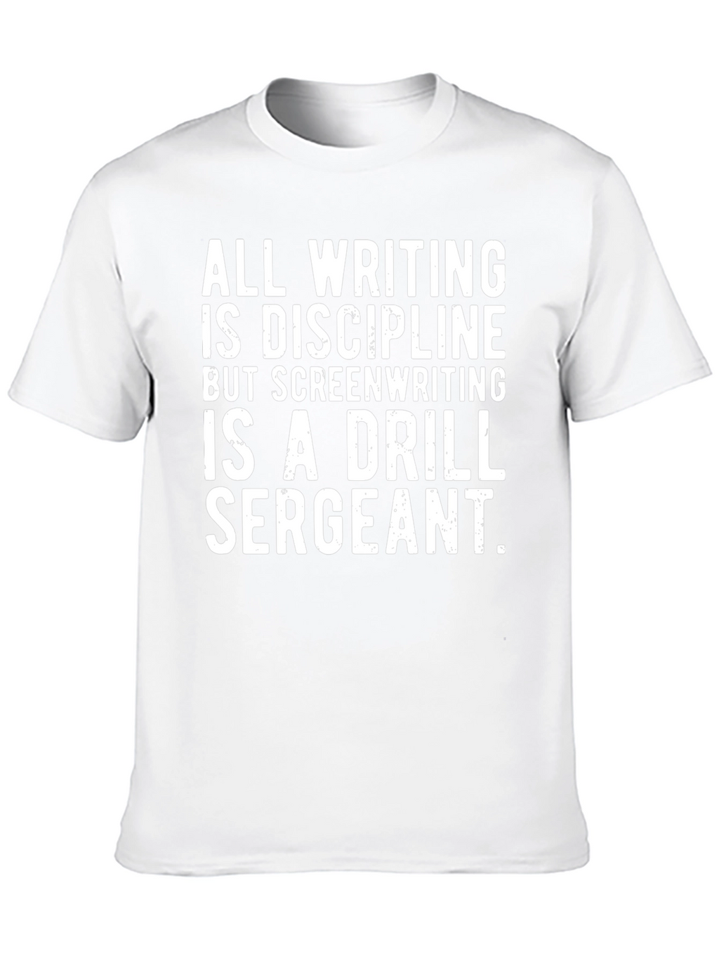 Screenwriting Drill Sergeant Black Graphic T-Shirt