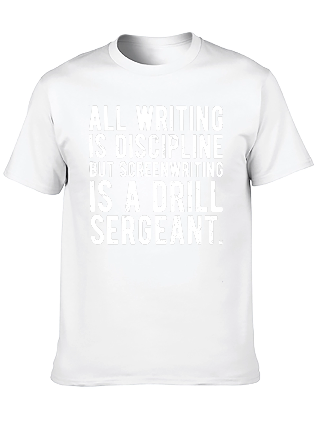 Screenwriting Drill Sergeant Black Graphic T-Shirt