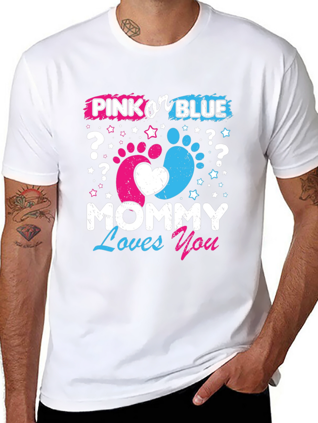 Pink or Blue? Mommy Loves You T-Shirt