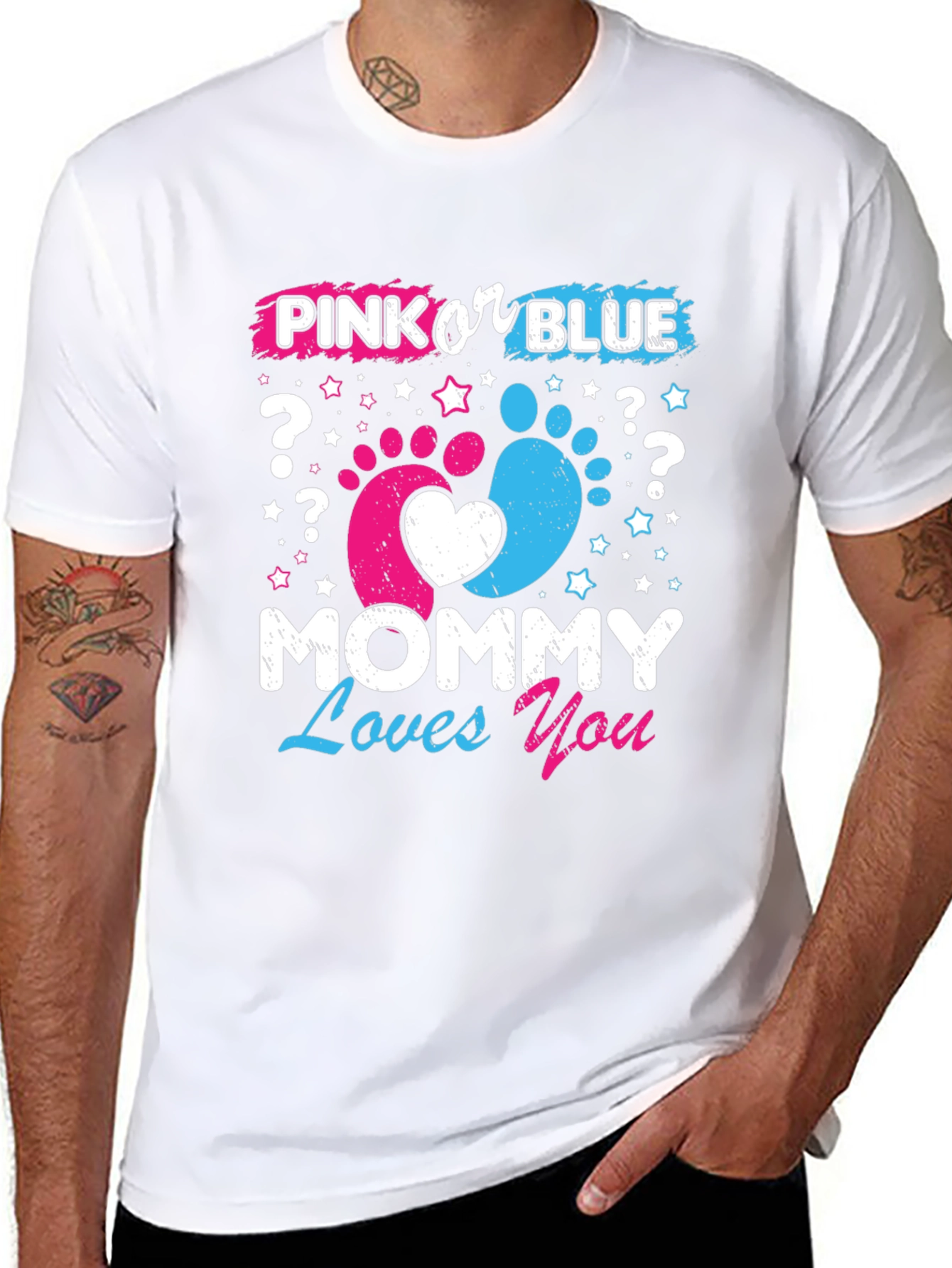 Pink or Blue? Mommy Loves You T-Shirt