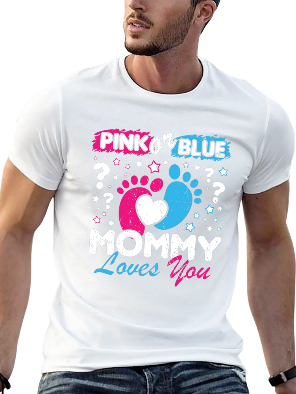 Pink or Blue? Mommy Loves You T-Shirt
