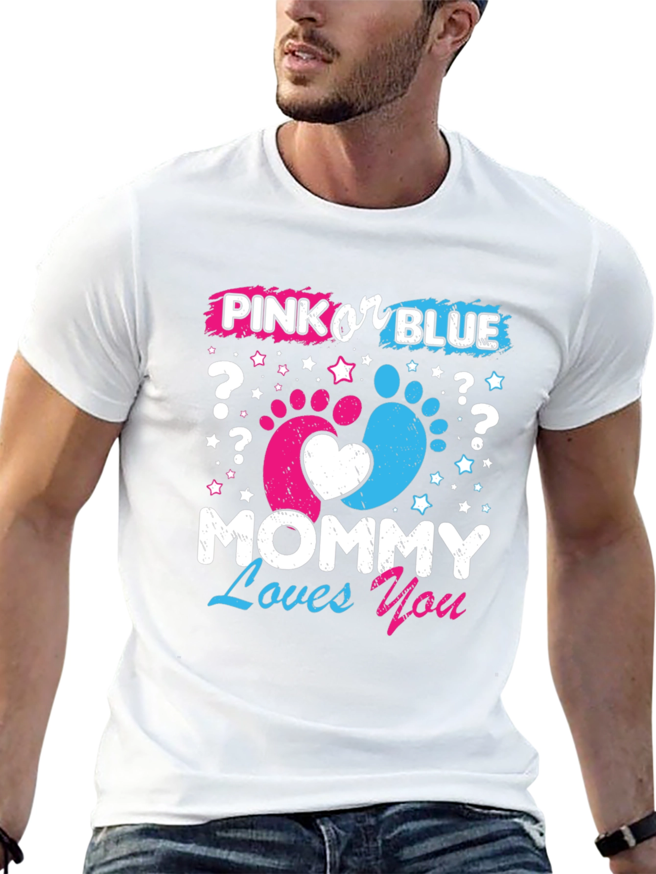 Pink or Blue? Mommy Loves You T-Shirt