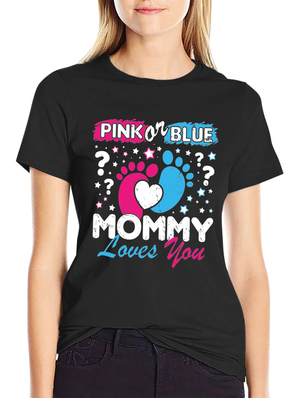 Pink or Blue? Mommy Loves You T-Shirt