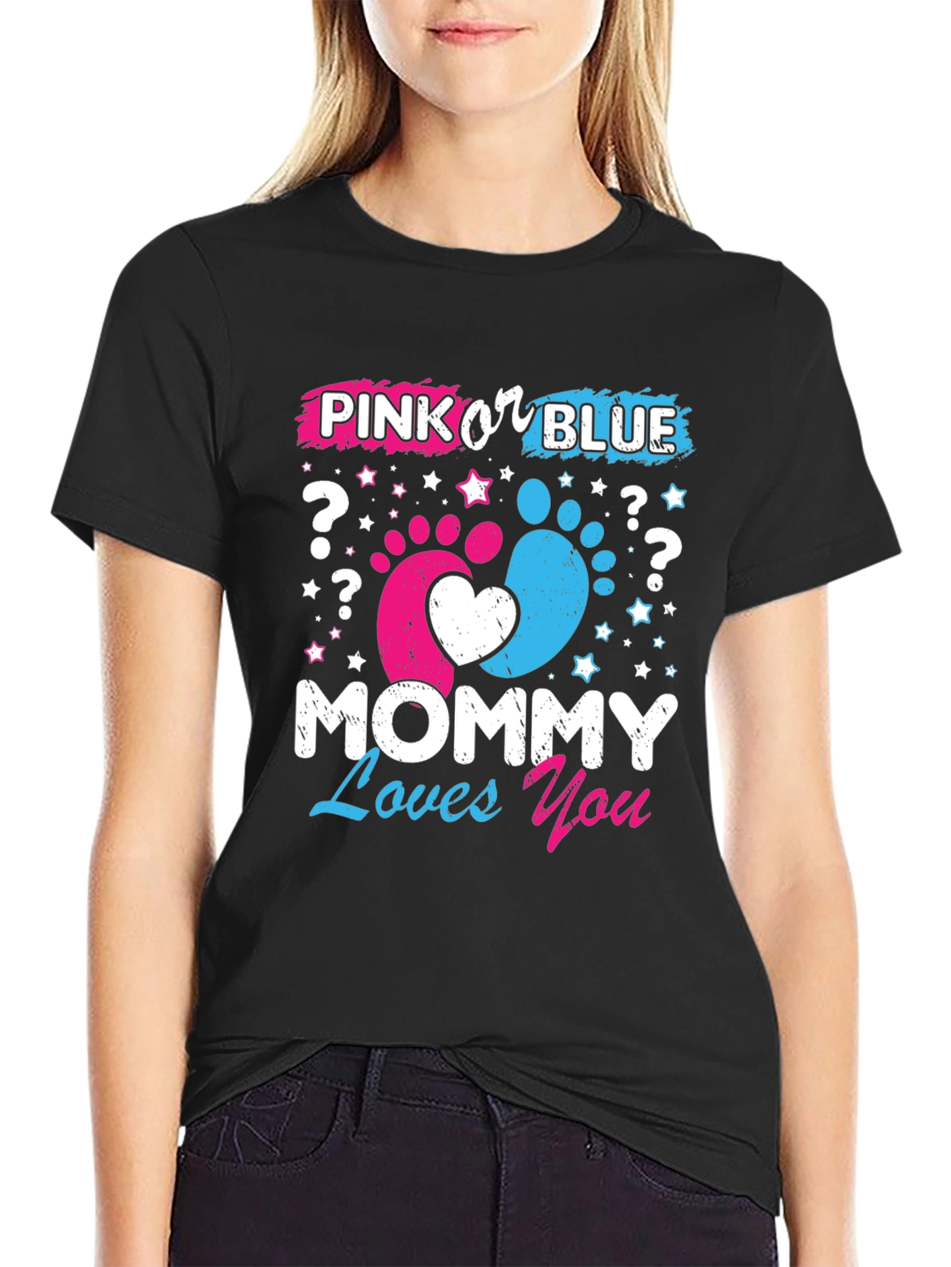 Pink or Blue? Mommy Loves You T-Shirt