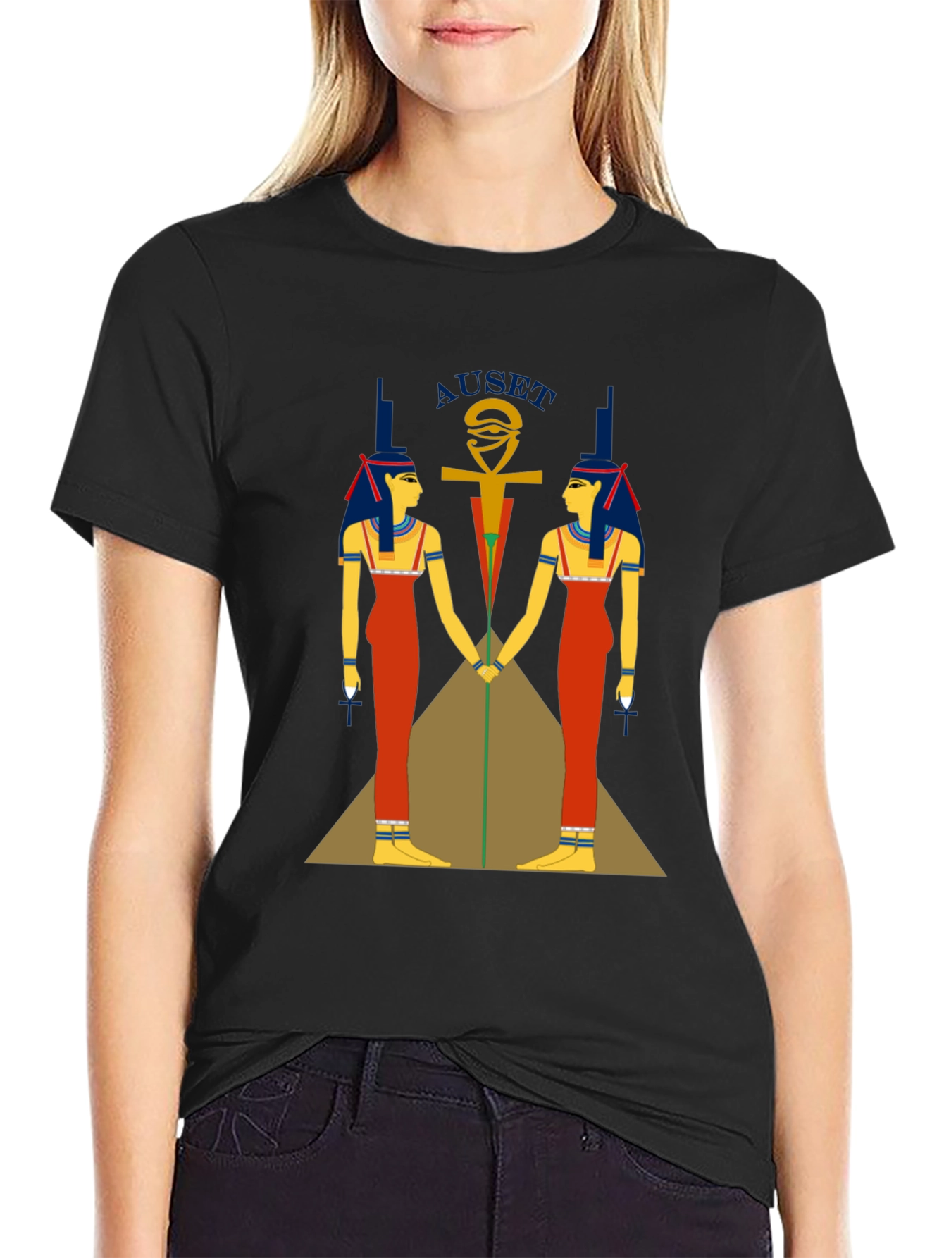Auset Egyptian Graphic T-Shirt