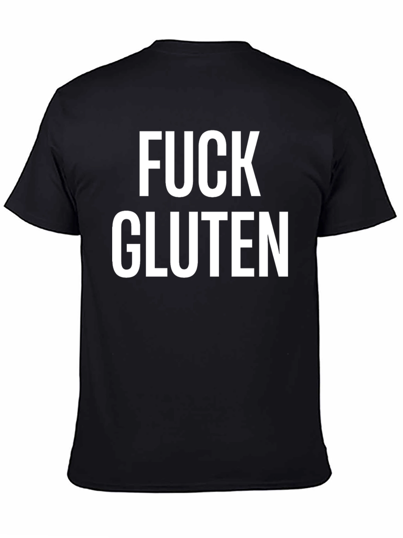Fuck Gluten Black Tee - Statement T-Shirt