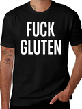 Fuck Gluten Black Tee - Statement T-Shirt