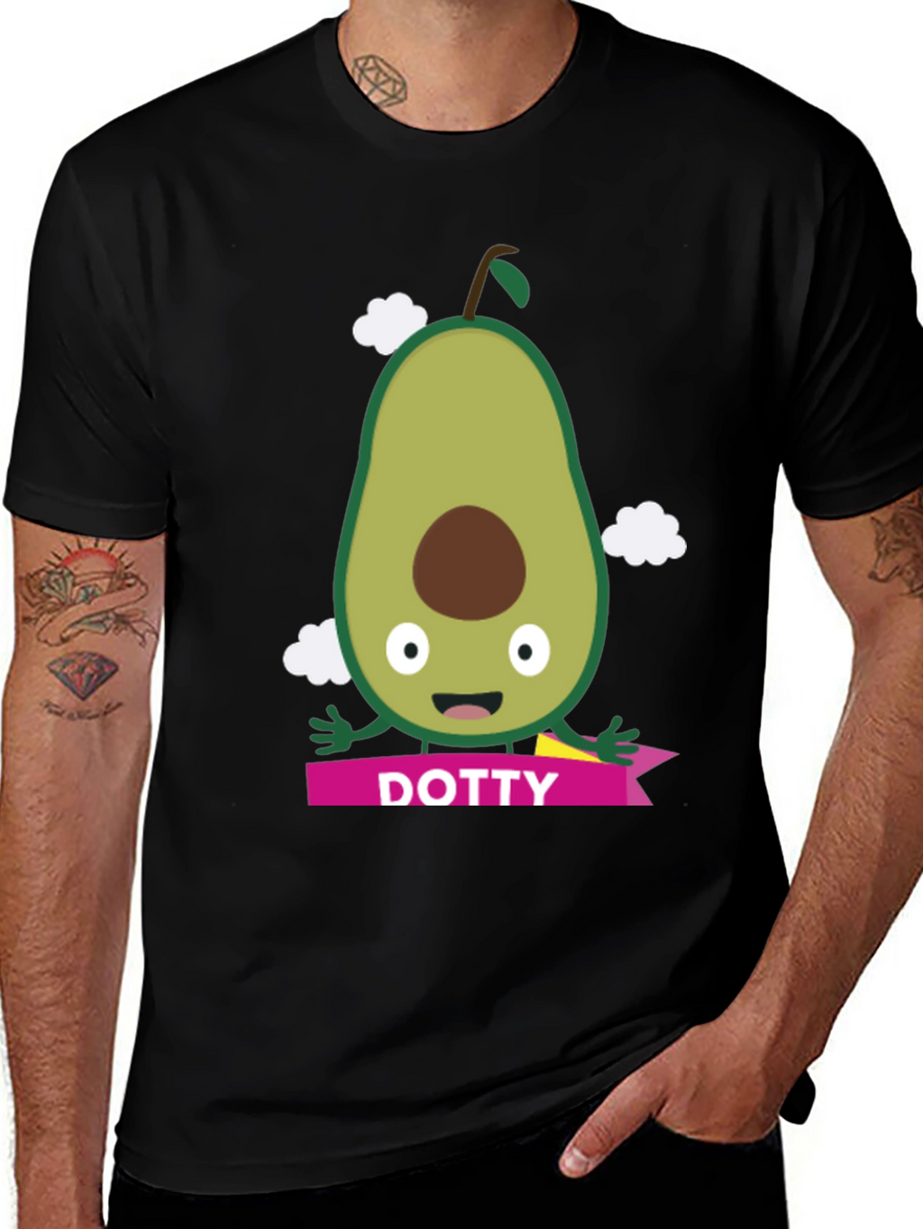 Funny Avocado Dotty T-Shirt