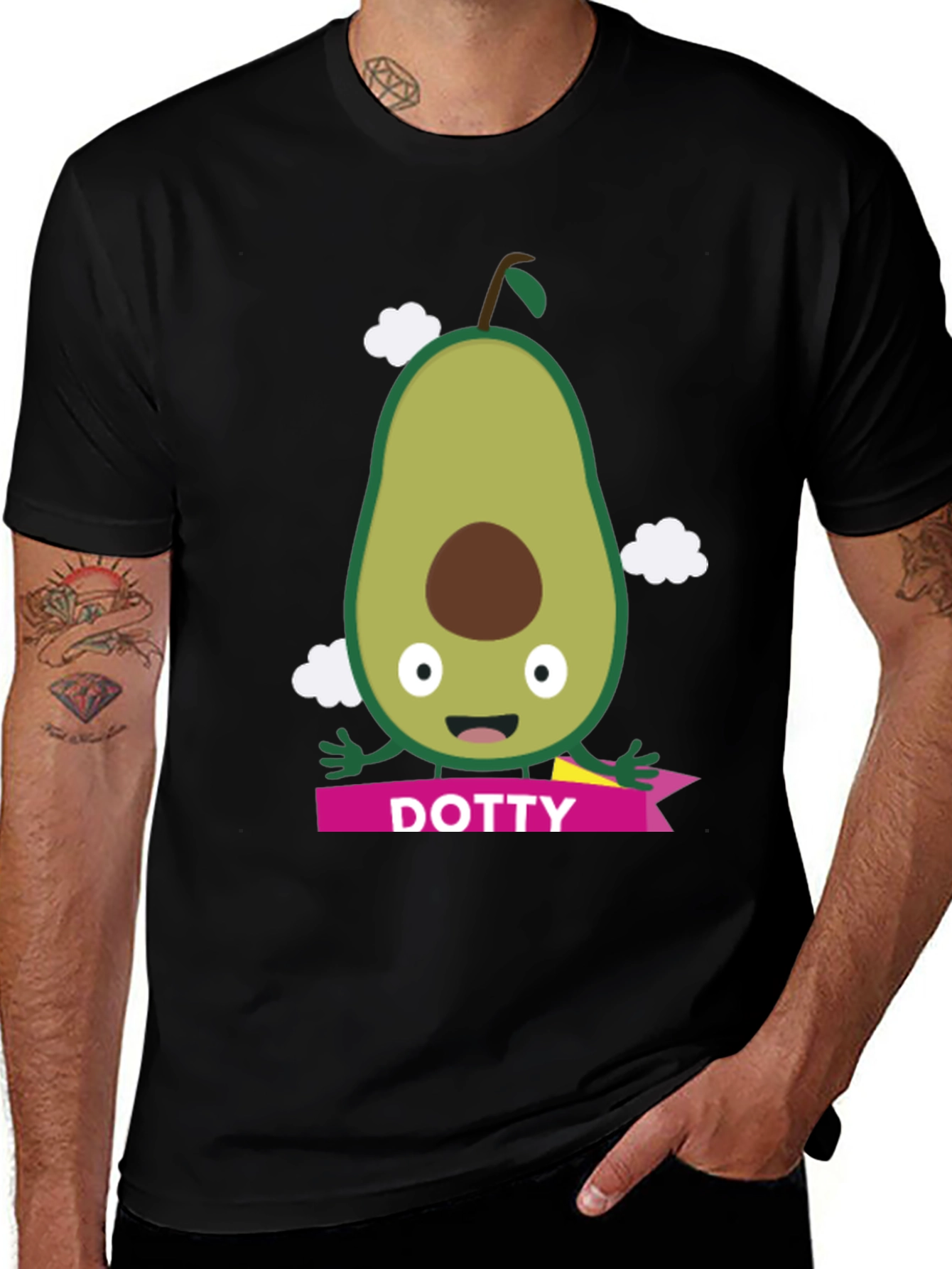 Funny Avocado Dotty T-Shirt