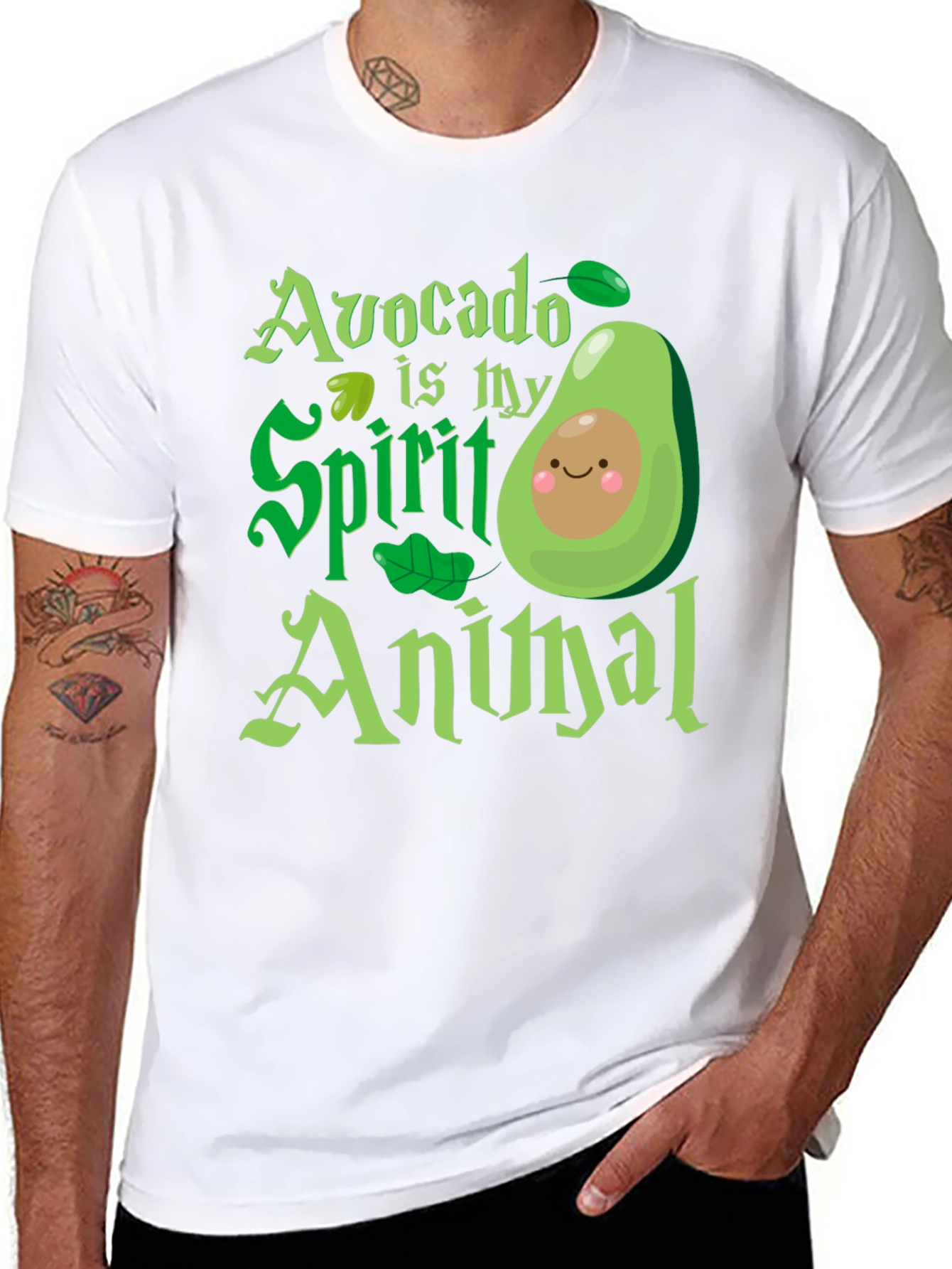 Avocado is My Spirit Animal - Graphic T-Shirt