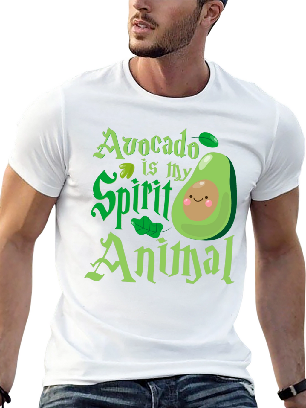 Avocado is My Spirit Animal - Graphic T-Shirt