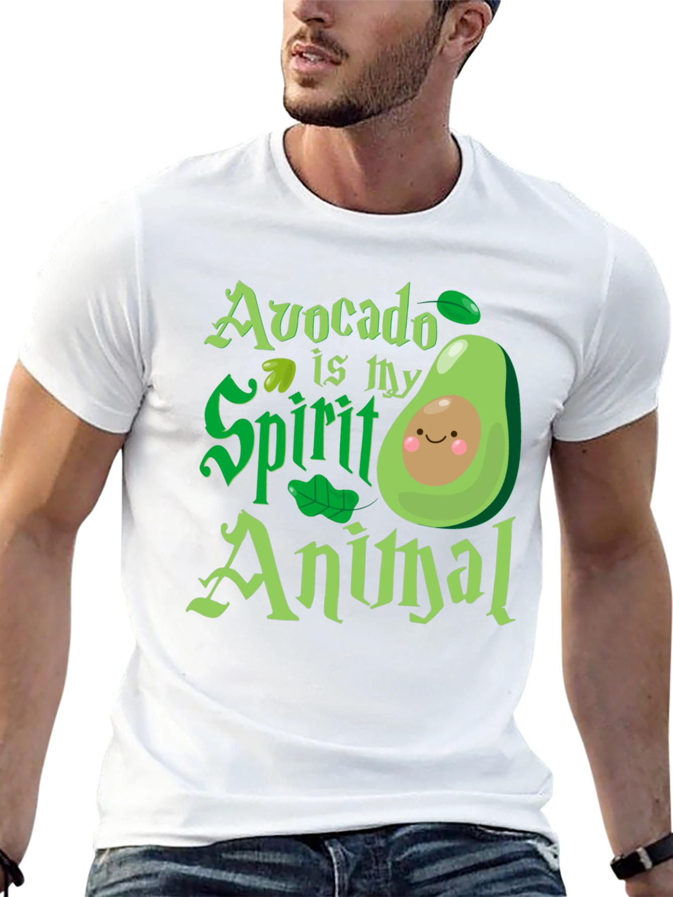 Avocado is My Spirit Animal - Graphic T-Shirt