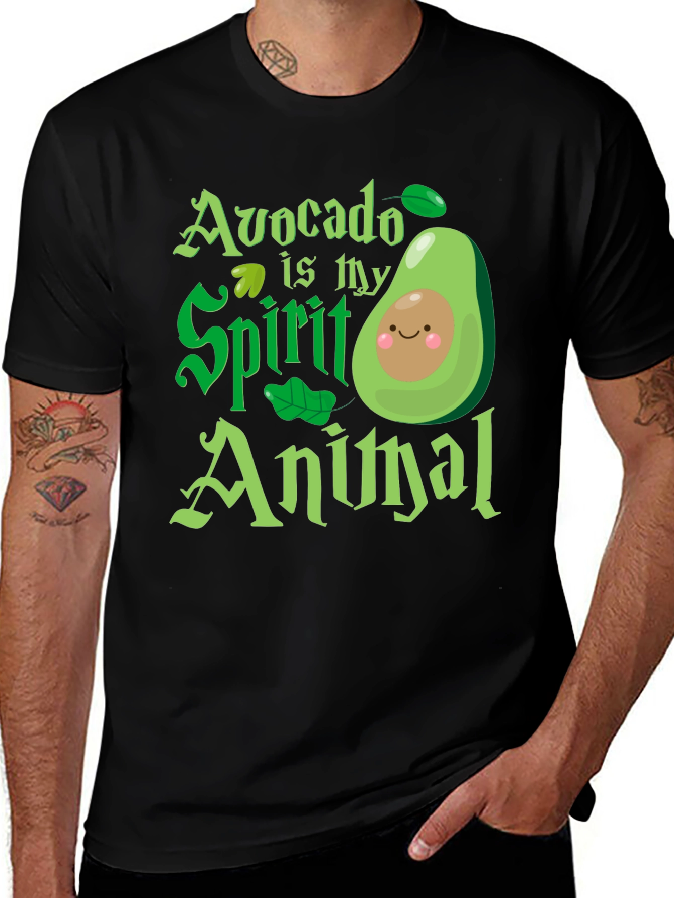 Avocado is My Spirit Animal - Graphic T-Shirt