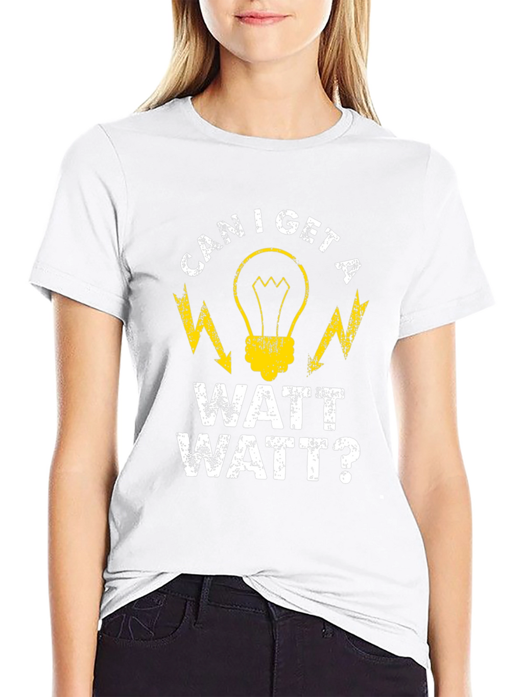 Can I Get a Watt Watt Funny Electrician T-Shirt