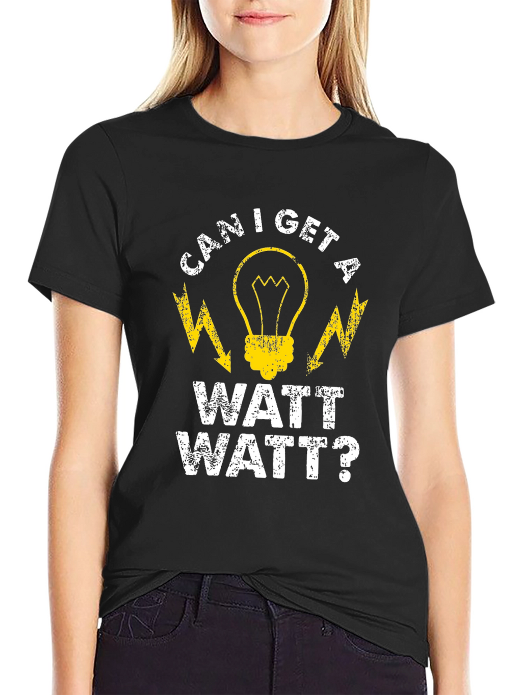 Can I Get a Watt Watt Funny Electrician T-Shirt
