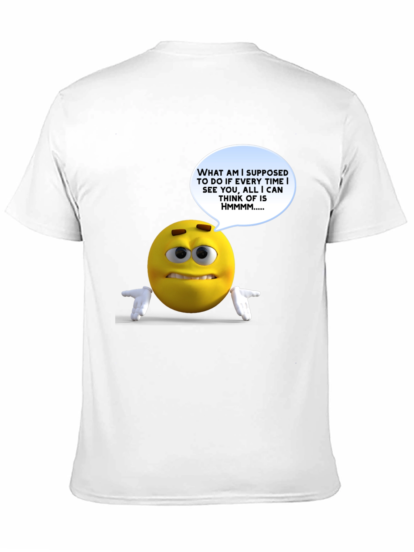 Humorous Emoji Graphic T-Shirt