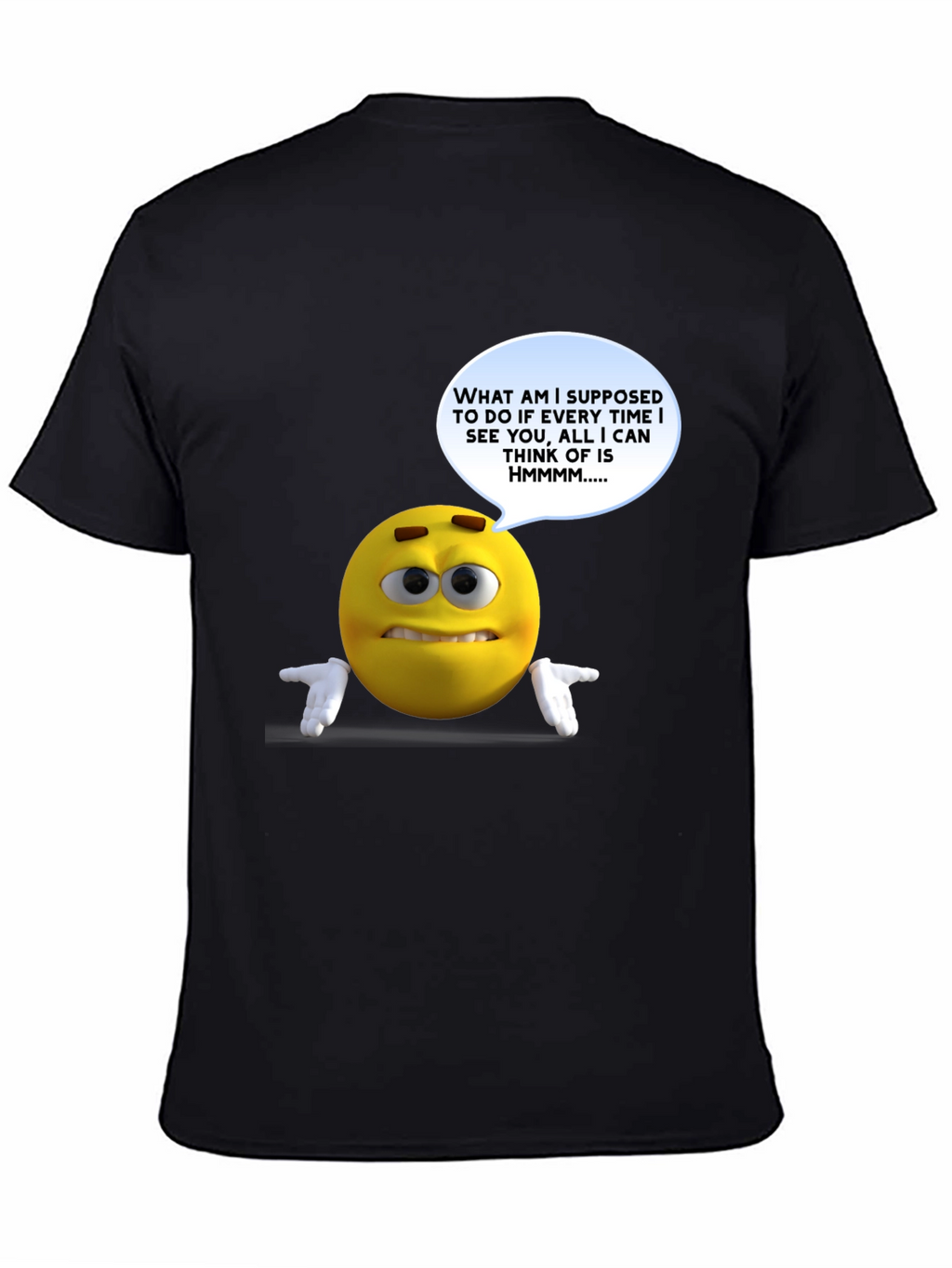Humorous Emoji Graphic T-Shirt