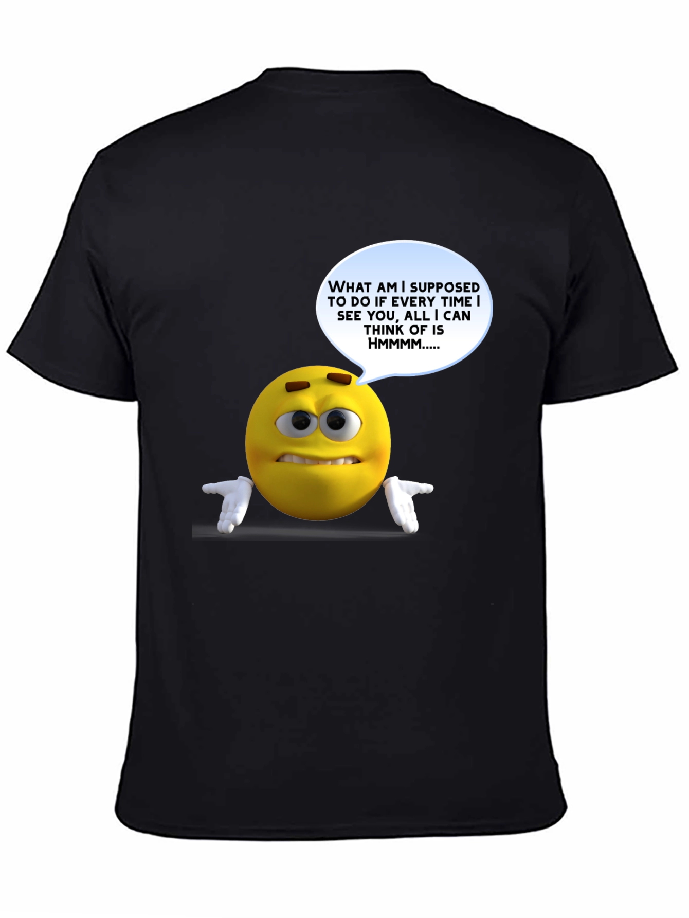 Humorous Emoji Graphic T-Shirt