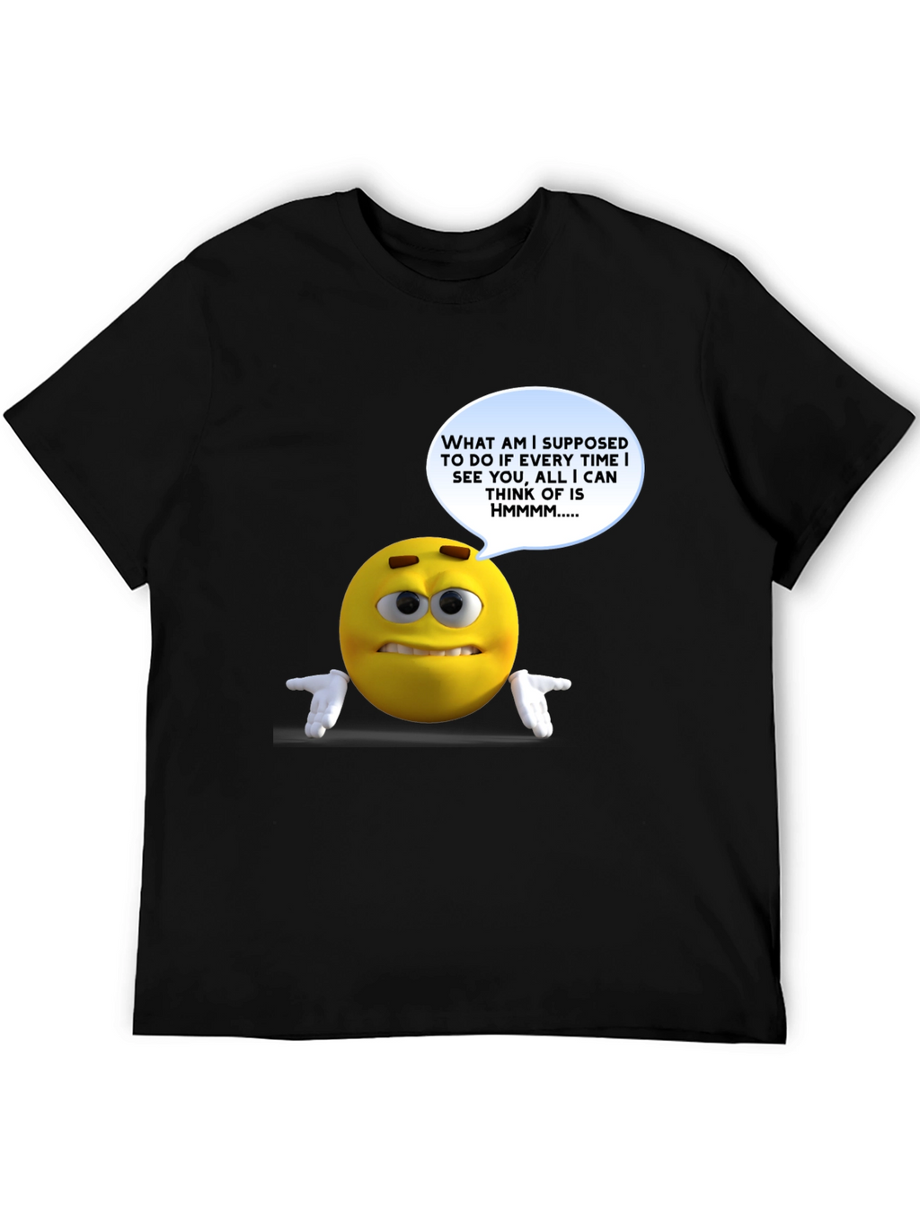 Humorous Emoji Graphic T-Shirt