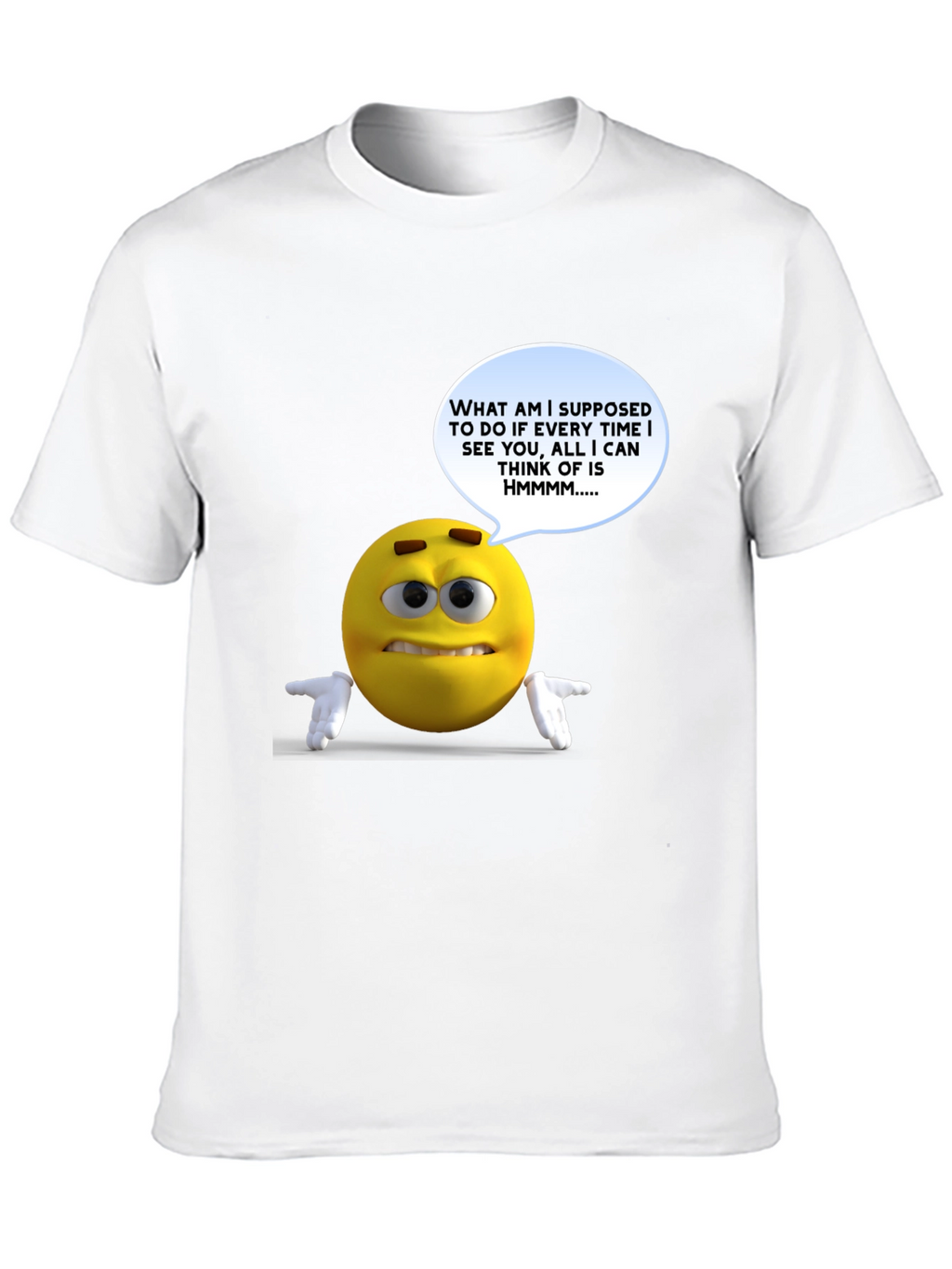 Humorous Emoji Graphic T-Shirt
