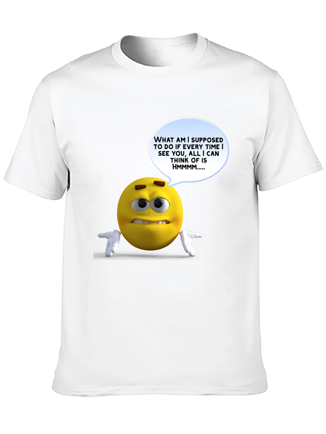 Humorous Emoji Graphic T-Shirt