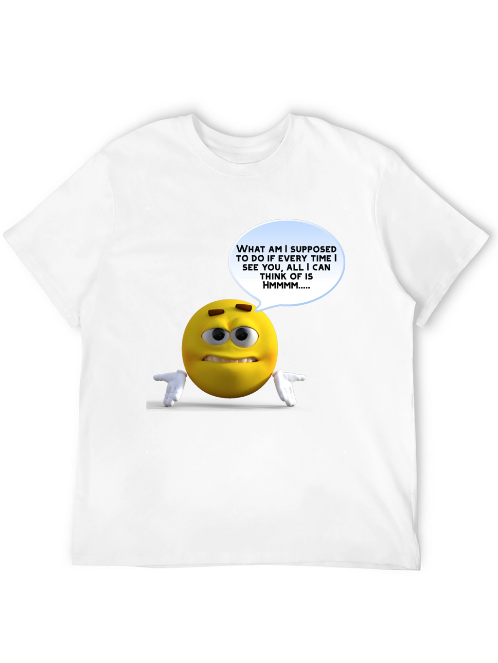 Humorous Emoji Graphic T-Shirt