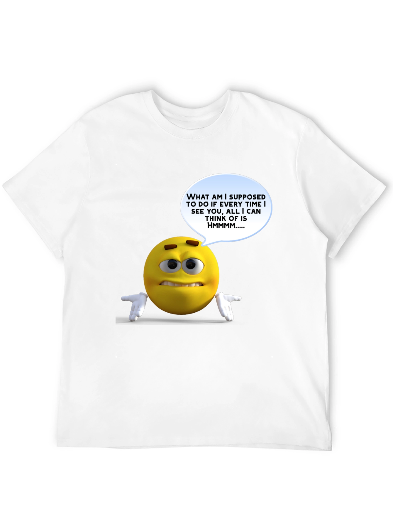 Humorous Emoji Graphic T-Shirt